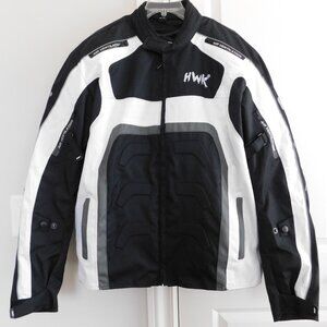 HWK Spyder Motorcycle Jacket for Men with Weather Resistant Cordura Textile Fabr